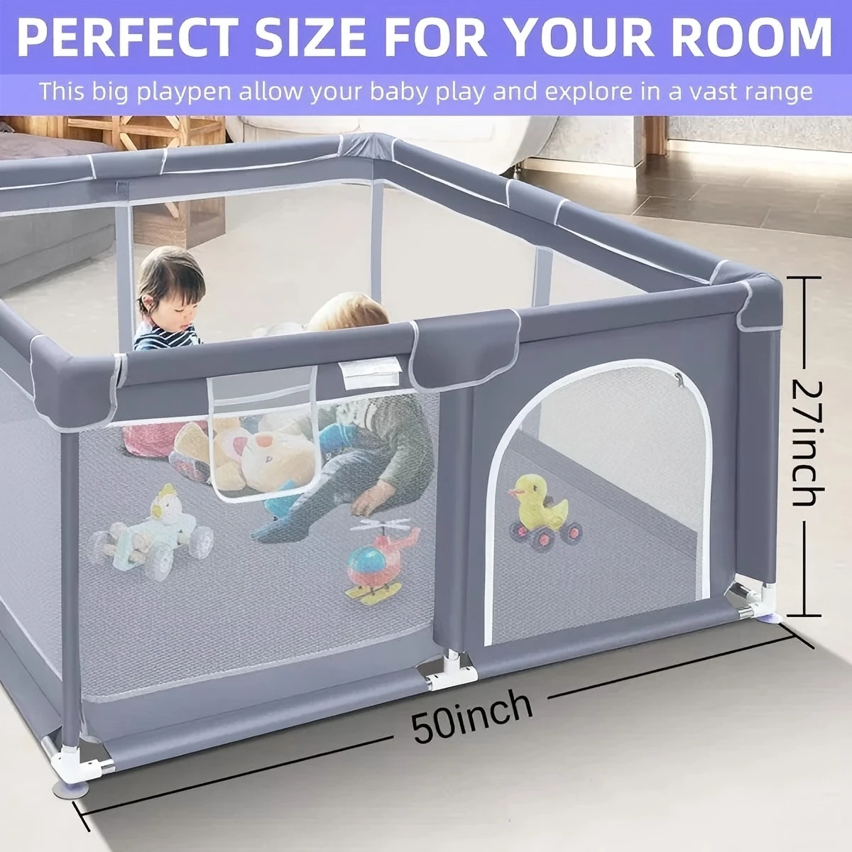 Extra Large Baby Playpen for Indoor & Outdoor Use - Image 2
