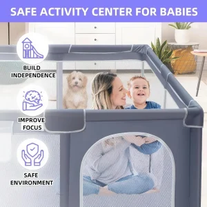 Extra Large Baby Playpen for Indoor & Outdoor Use - Thumbnail Image 4
