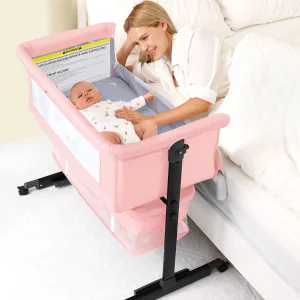 Portable Foldable Baby Bassinet with Storage