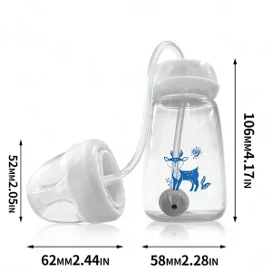 5oz/150ml Hands-Free Bottle with Straw & Brush - Thumbnail Image 5