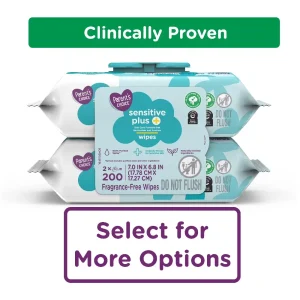 200-Count Hypoallergenic Unscented Baby Wipes