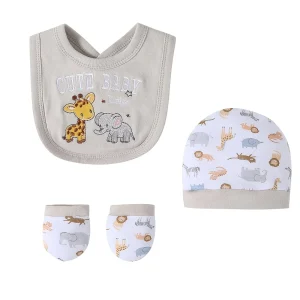 8-Pc Baby Romper Set with Cute Animal Prints - Thumbnail Image 3