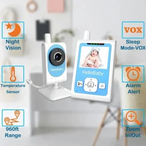 Video Baby Monitor with Audio, Night Vision - Thumbnail Image 3