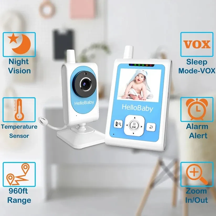 Video Baby Monitor with Audio, Night Vision - Image 3