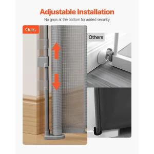 Retractable Baby Gate 34in Tall, Extra Wide Safety Gate - Thumbnail Image 3