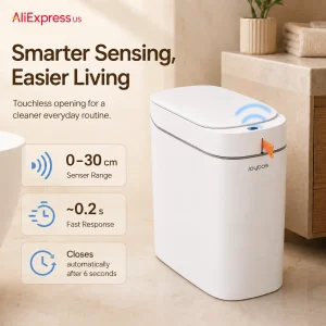 Smart Touchless Trash Can with Auto-Lining - Thumbnail Image 2