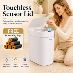 Smart Touchless Trash Can with Auto-Lining
