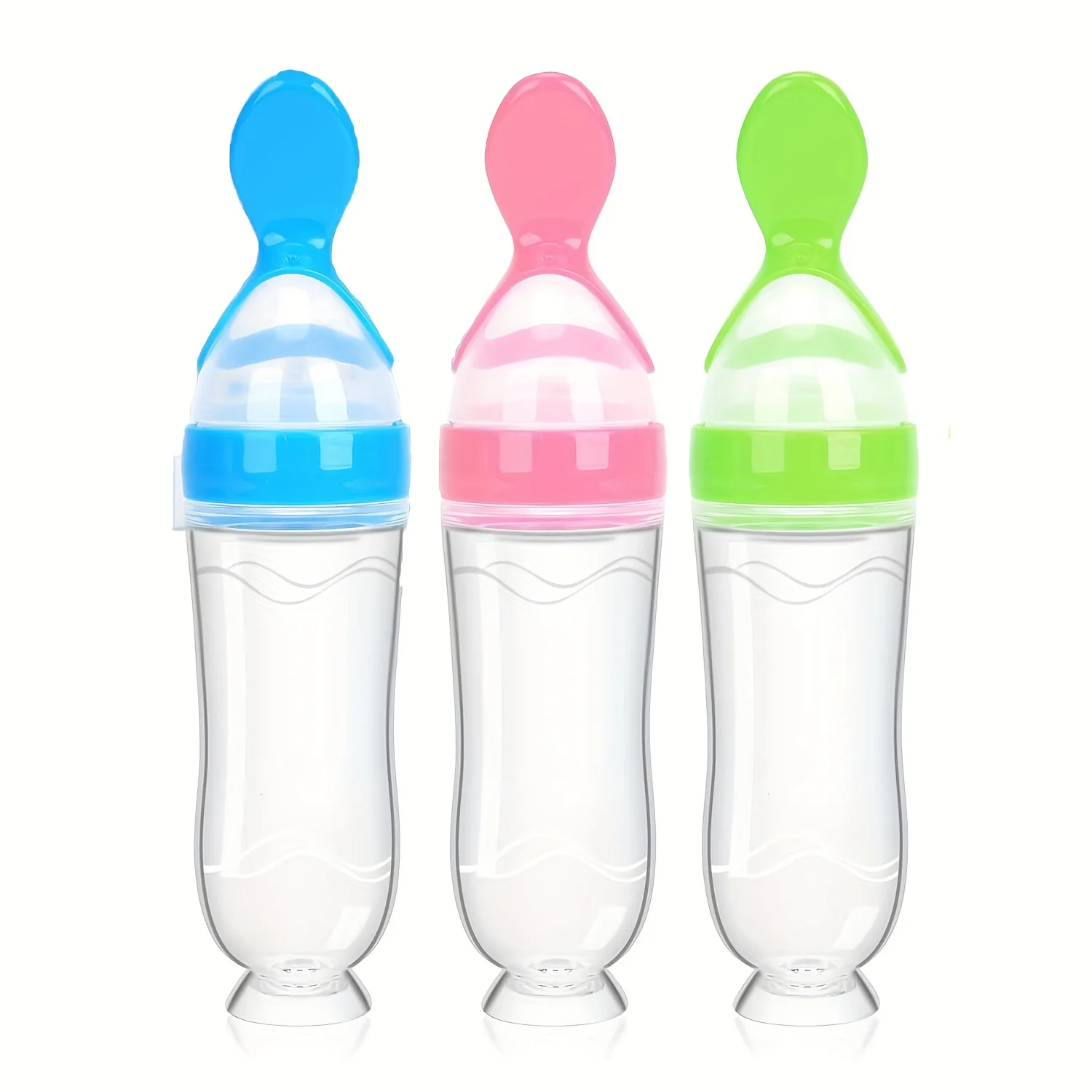 3 oz Silicone Baby Spoon Feeder Bottle - Image 3