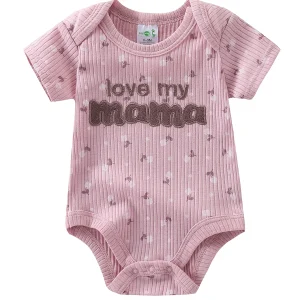 5-Pack Baby Girl Floral Short Sleeve Rompers - Thumbnail Image 3