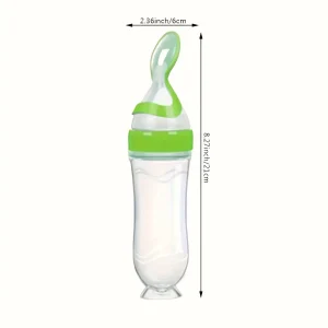 3 oz Silicone Baby Spoon Feeder Bottle - Thumbnail Image 6
