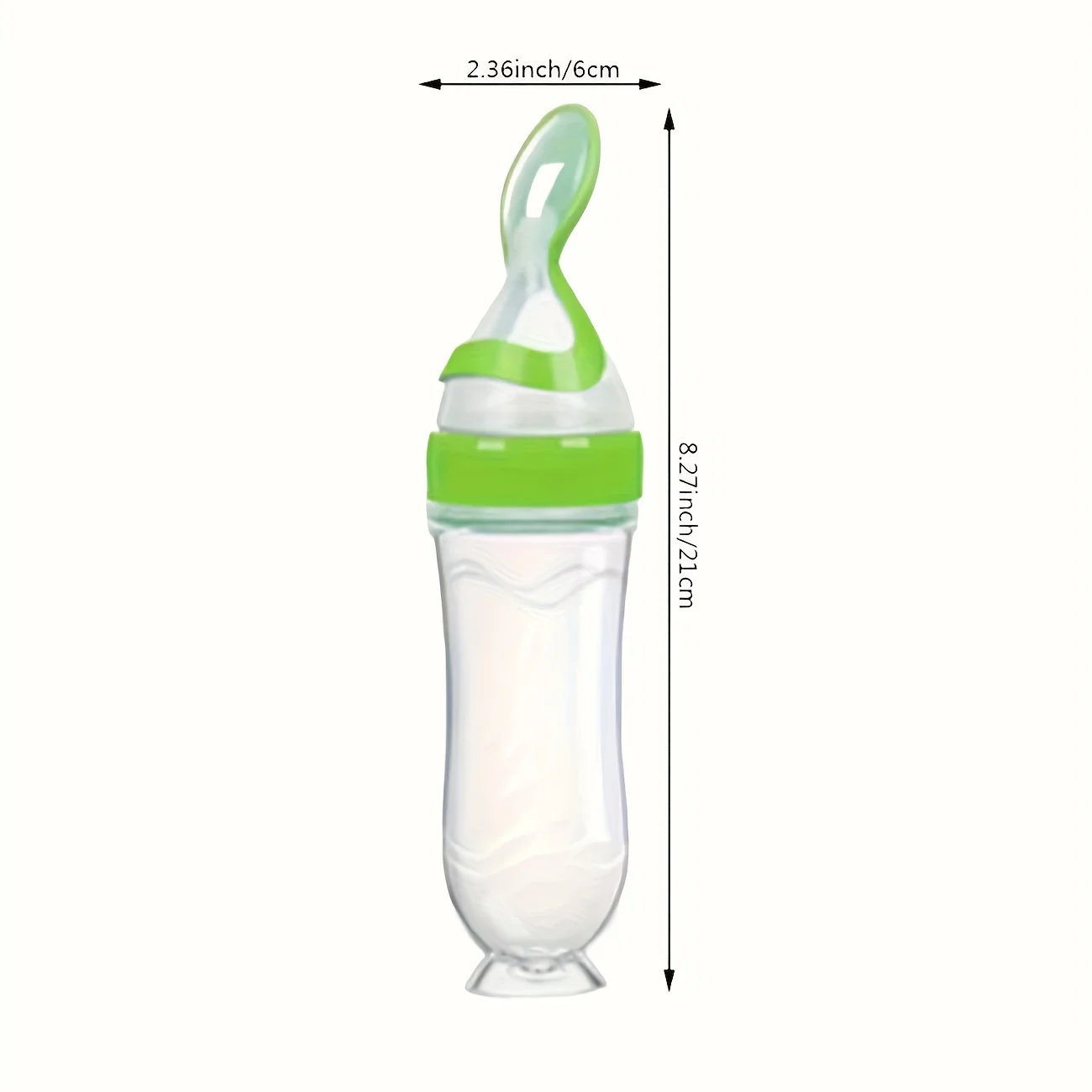 3 oz Silicone Baby Spoon Feeder Bottle - Image 2