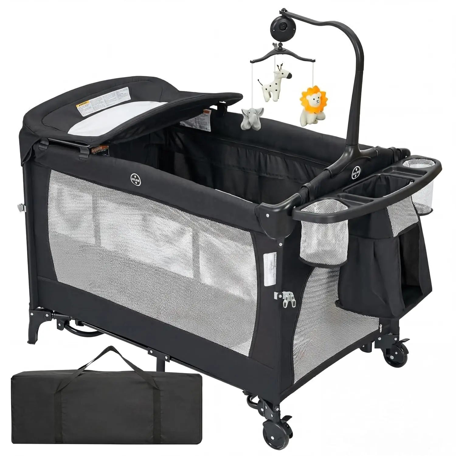 5-in-1 Playard for Babies with Bassinet, - Image 5