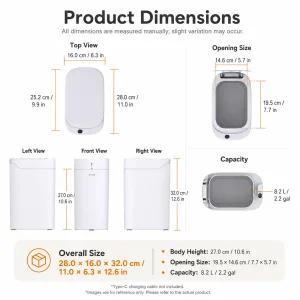 Smart Touchless Trash Can with Auto-Lining - Thumbnail Image 5