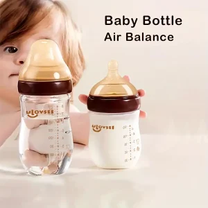 4/8oz Wide-Neck Borosilicate Glass Baby Bottles