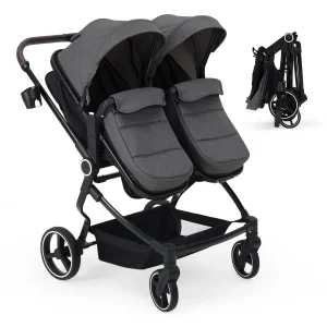 Lightweight Double Stroller for Newborn & Toddler - Thumbnail Image 5