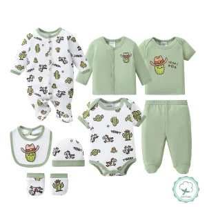 8-pc Cute Unisex Newborn Layette Sets