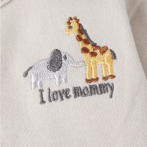 8-Pc Baby Romper Set with Cute Animal Prints - Thumbnail Image 4