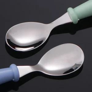 3-Pc Stainless Steel Baby Spoon & Fork Set - Thumbnail Image 8
