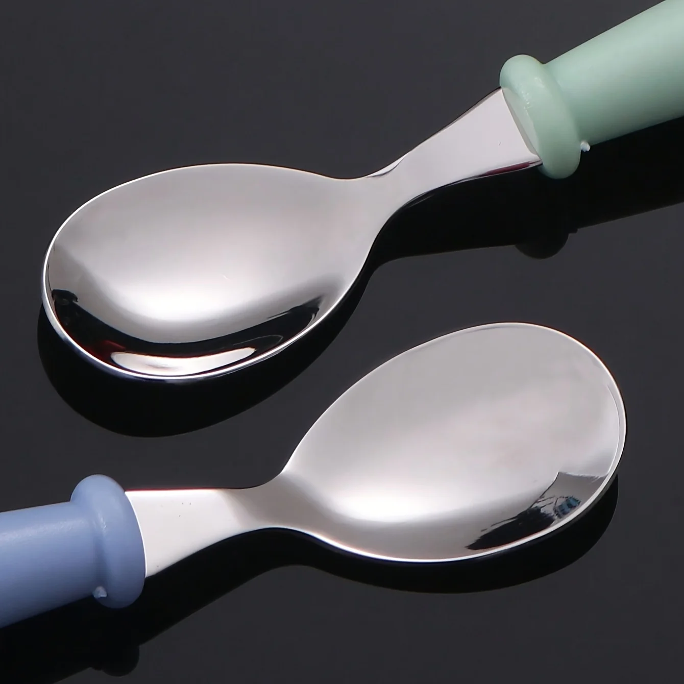 3-Pc Stainless Steel Baby Spoon & Fork Set - Image 8