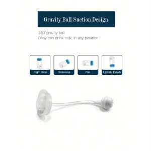 5oz/150ml Hands-Free Bottle with Straw & Brush - Thumbnail Image 3