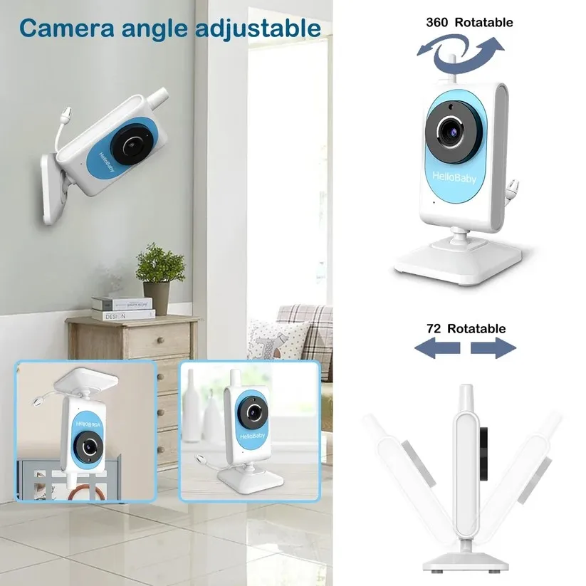 Video Baby Monitor with Audio, Night Vision - Image 2
