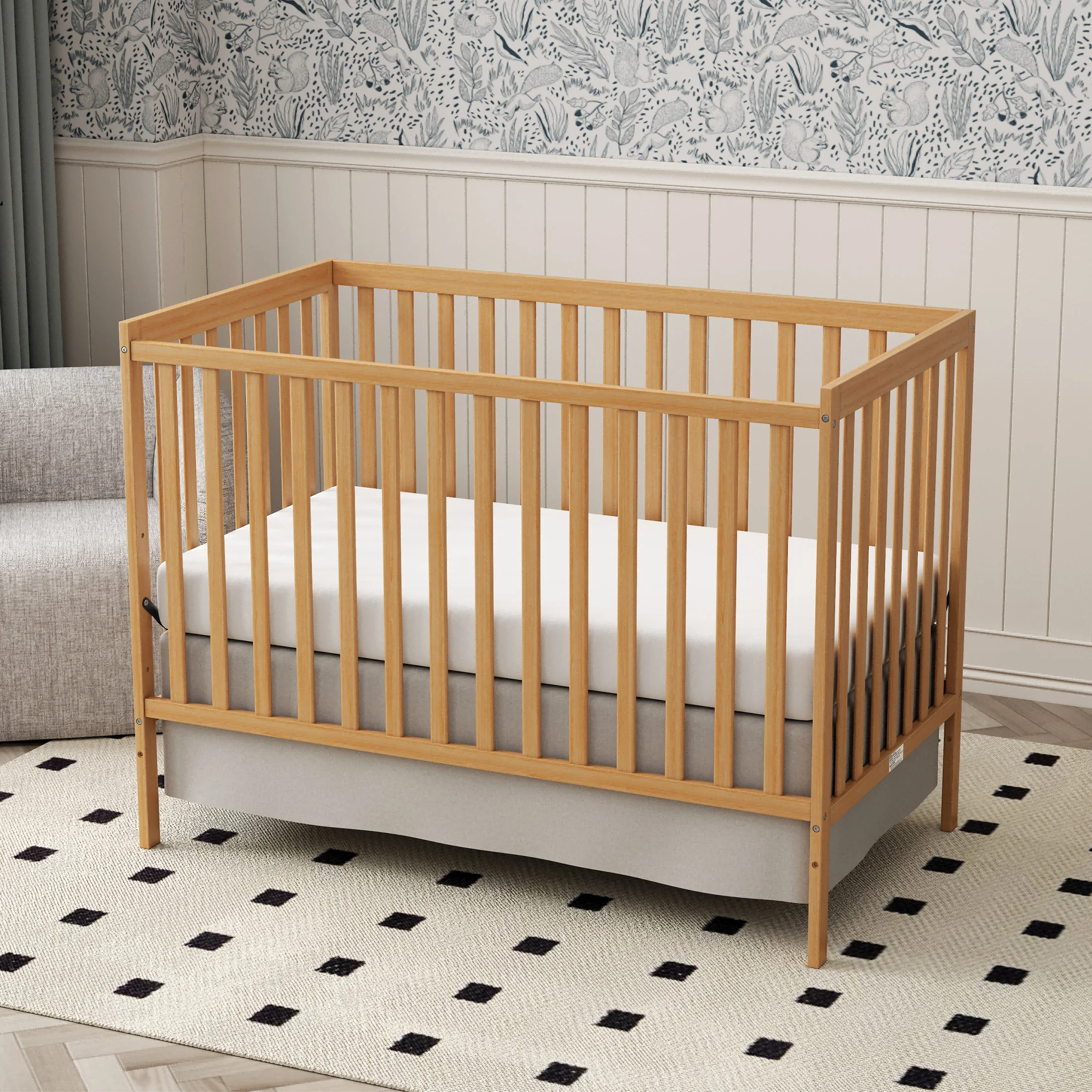 5-in-1 Convertible Baby Crib - Image 5