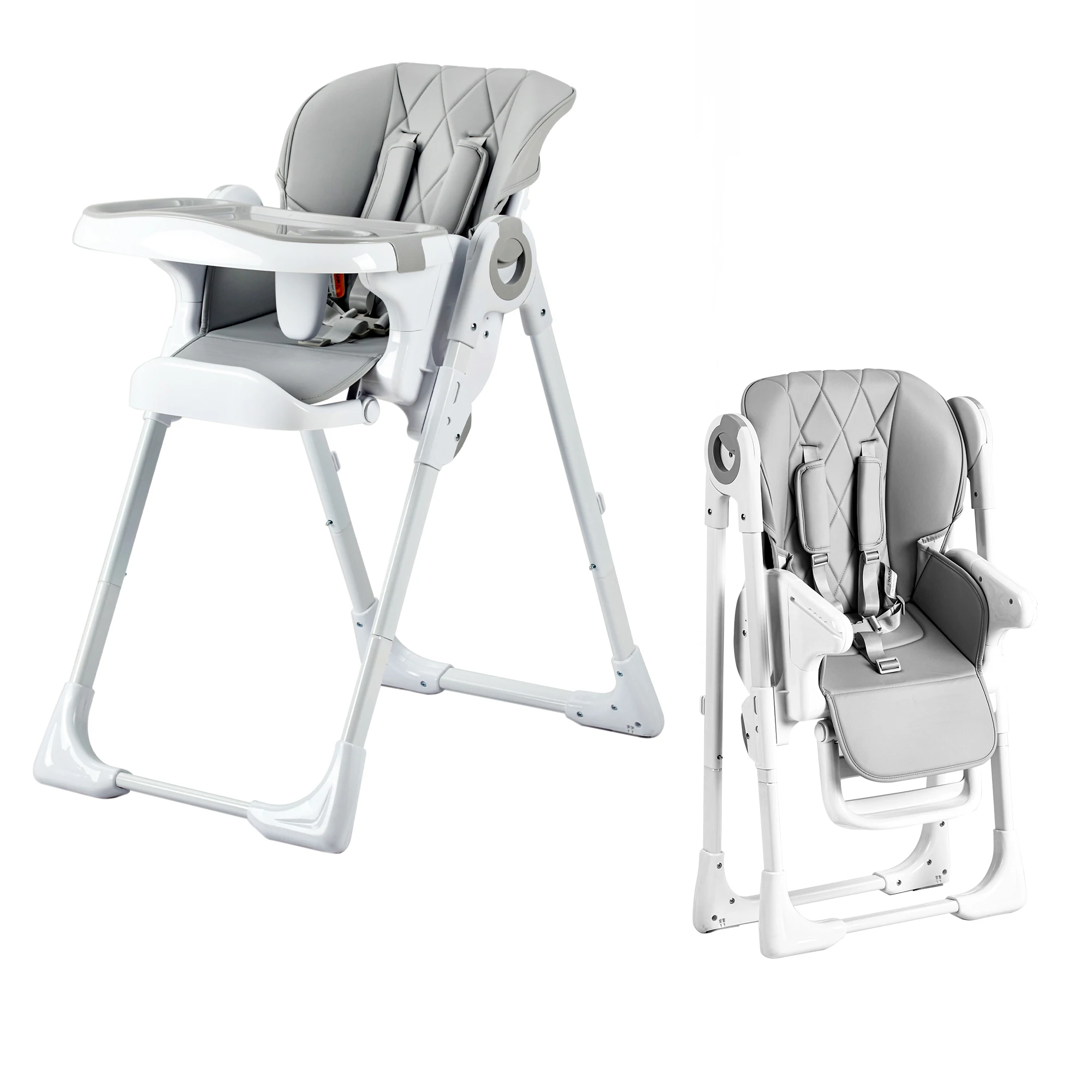 Foldable Baby High Chair with Adjustable Recline - Image 6