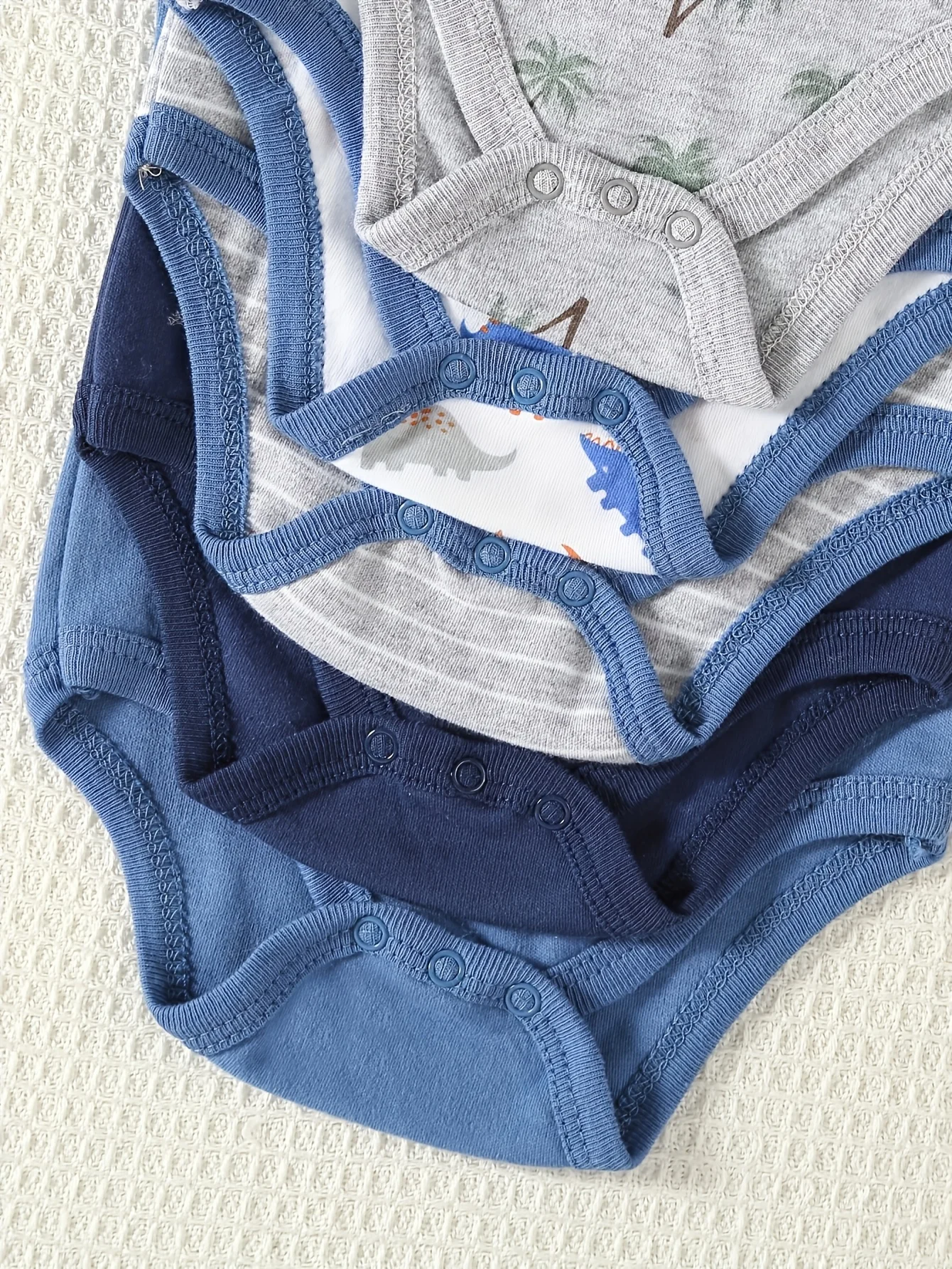 5pcs Baby Boy Triangle Rompers - Image 5