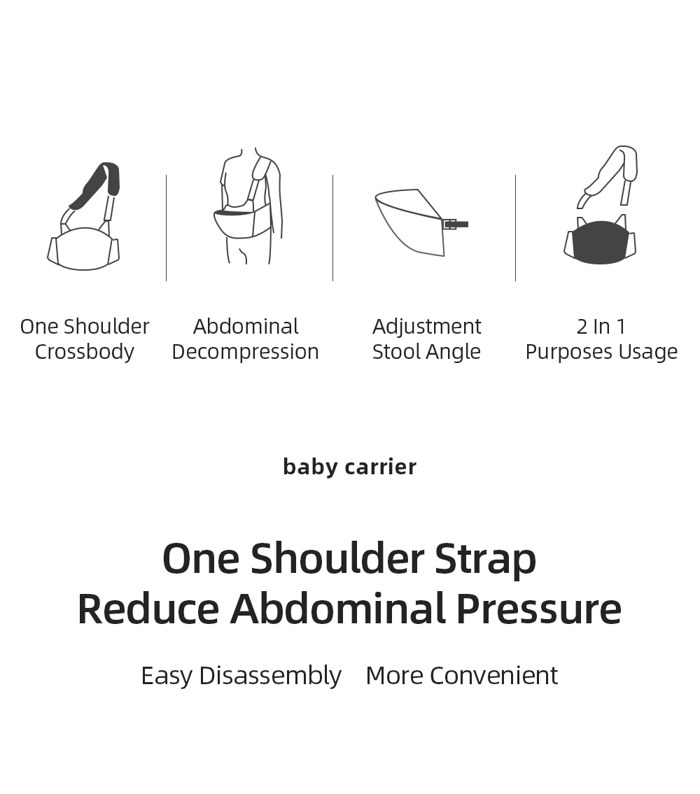 Adjustable Detachable Baby Carrier – High Quality - Image 5